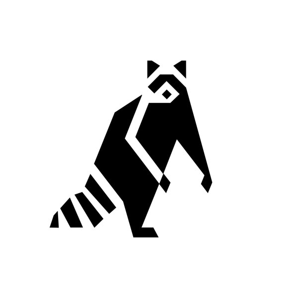 Енот стилизация