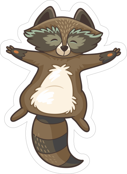 Енот Raccoon вектор