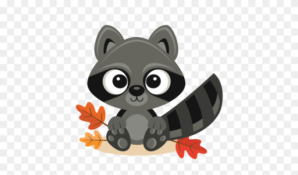 Енот векторное изображение