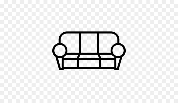 Диван вектор контур