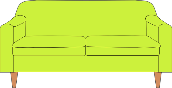 Нарисованный диван