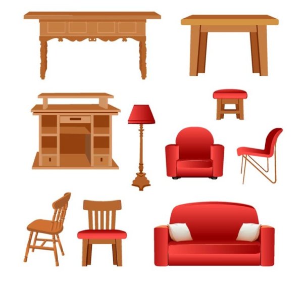 Векторная мебель