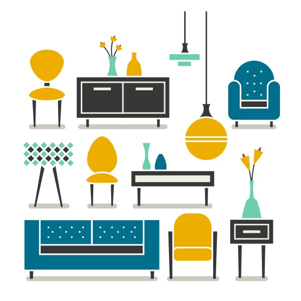 Векторные изображения мебели