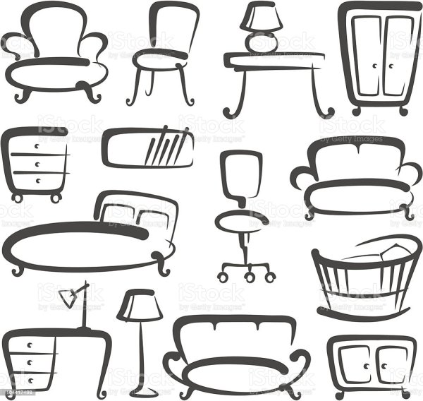 Векторный диван