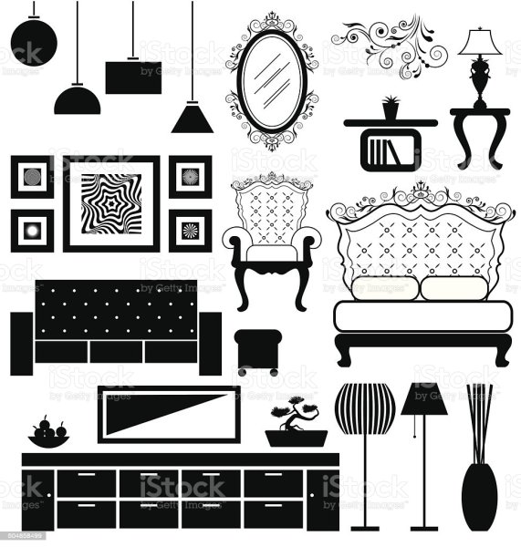 Векторные изображения мебели