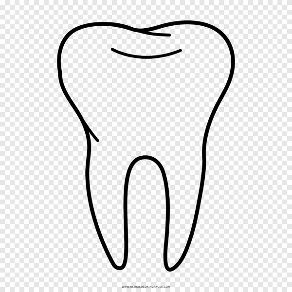 Зуб трафарет