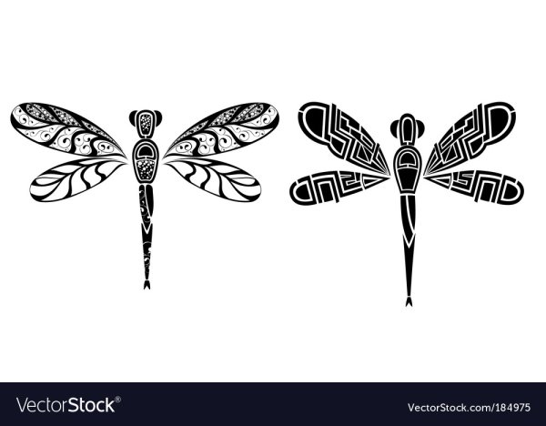 Узор в виде Стрекозы