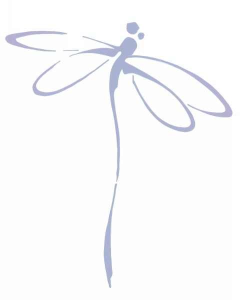 Стрекоза схематично