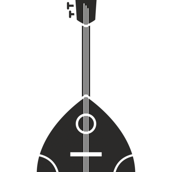 Балалайка трафарет