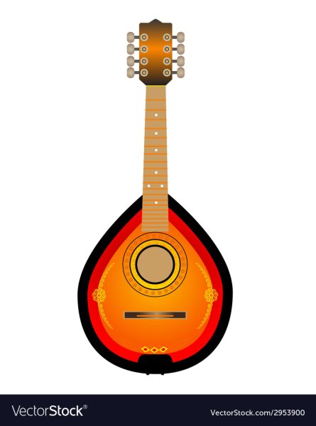 Домра на белом фоне вектор