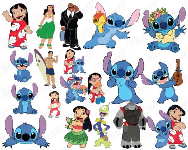 Герои мультика Стич