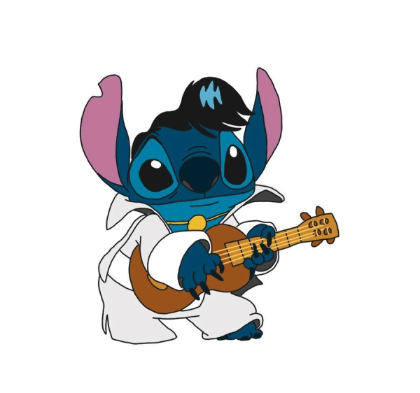 Стич в костюме Элвиса Пресли