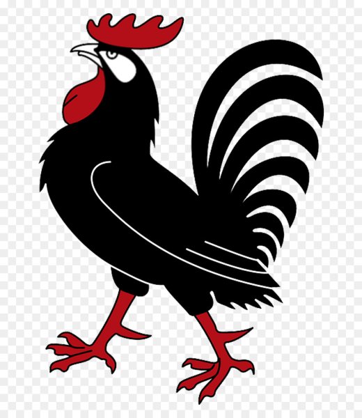 Силуэт петуха