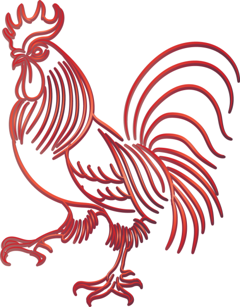 Петух узор