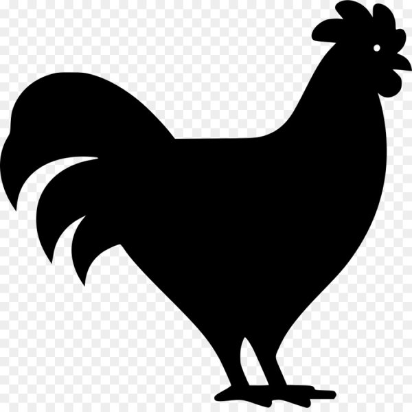 Силуэт петуха