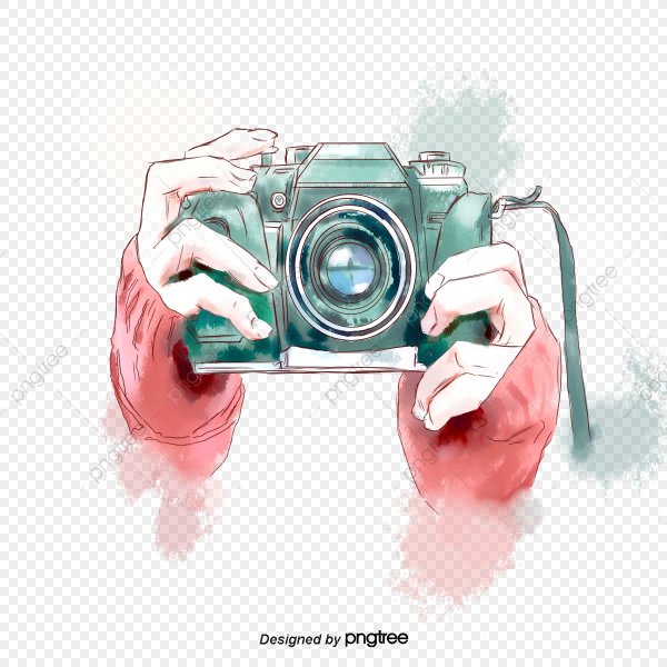 Фотоаппарат акварель