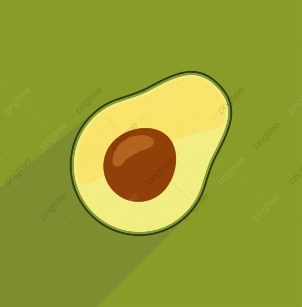 Авокадо на клеточном фоне