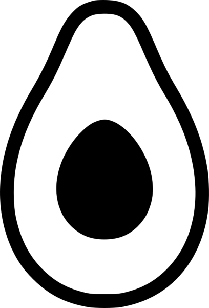 Трафарет авокадо