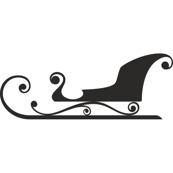 Дед Мороз на санках