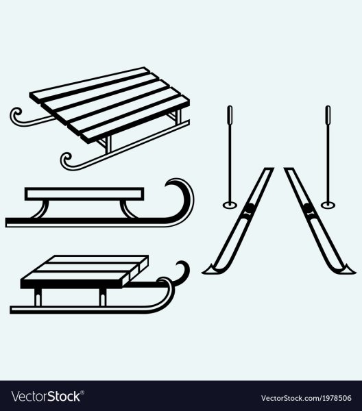 Санки лыжи коньки картинки для детей