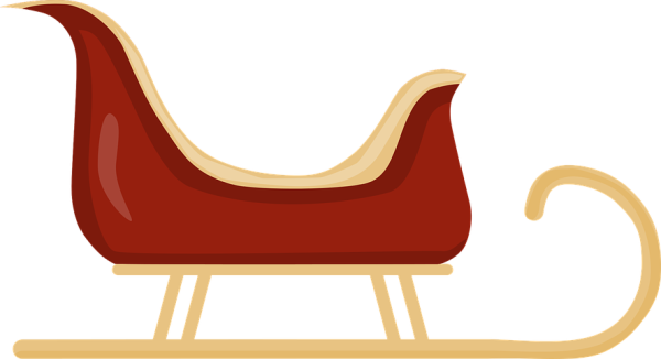 Санки Деда Мороза вектор