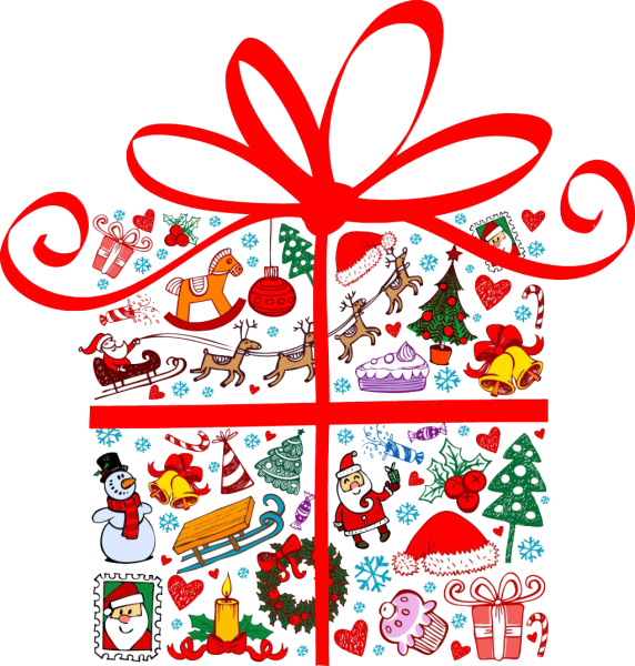 Новогодние эмблемы для подарков