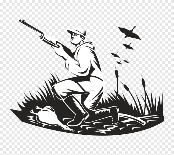 Охотник силуэт