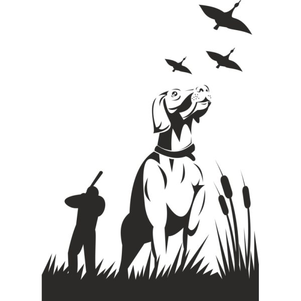 Трафарет охотник