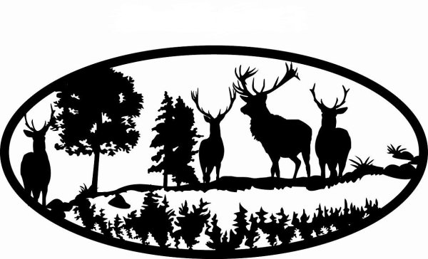 Трафарет охота