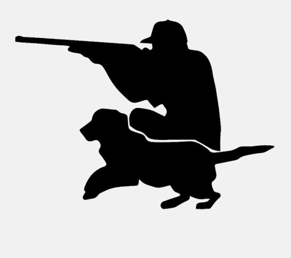 Охотник силуэт