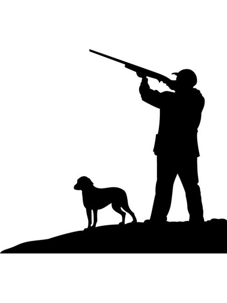 Охота силуэт