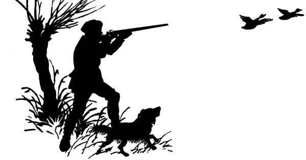 Охота силуэт
