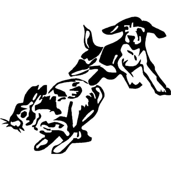 Силуэт охотничьей собаки