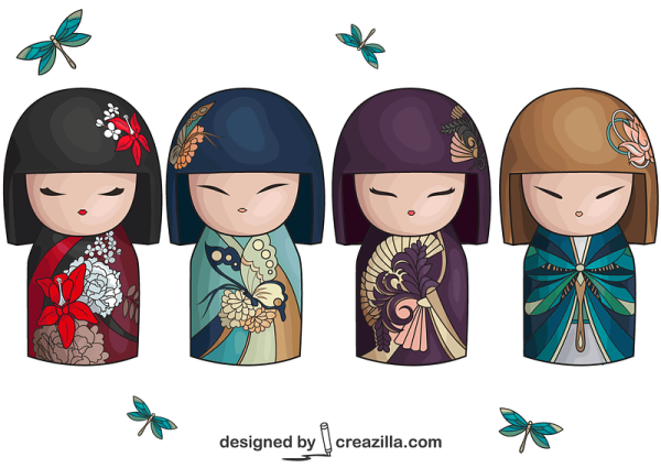 Советская кукла вектор