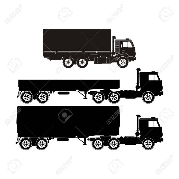 Фура силуэт