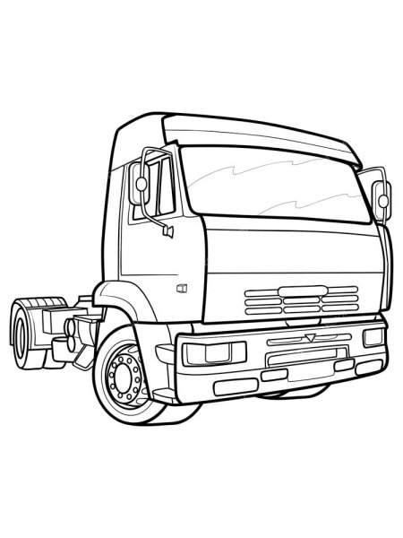 КАМАЗ 55111 раскраска