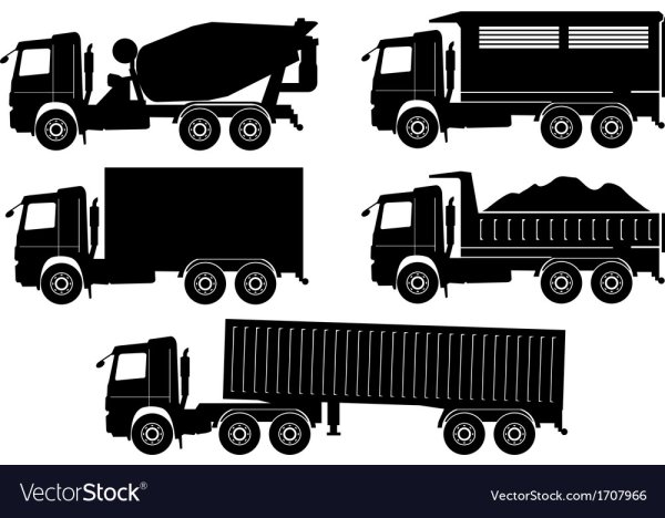 Самосвал силуэт