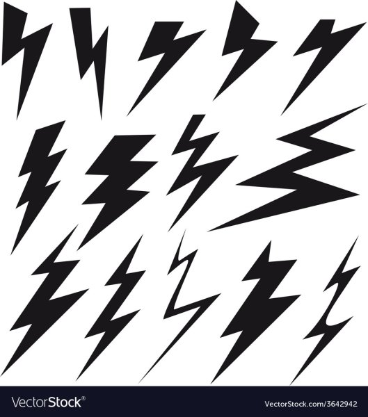 Молния силуэт