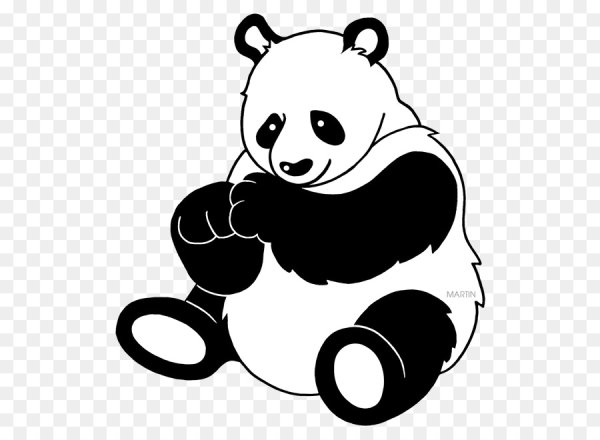 Панда векторное изображение