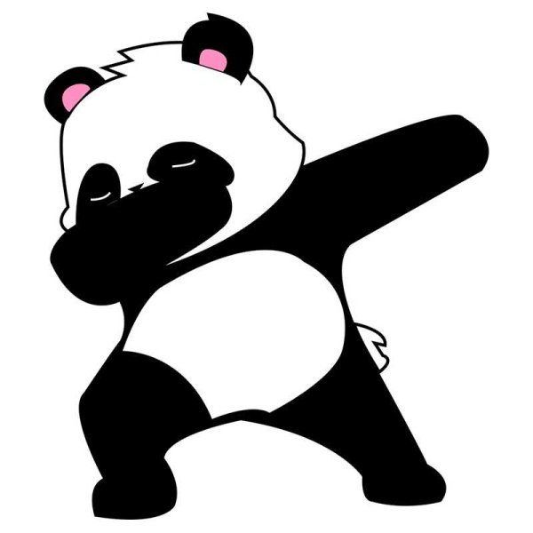 Панда смешная мультяшная