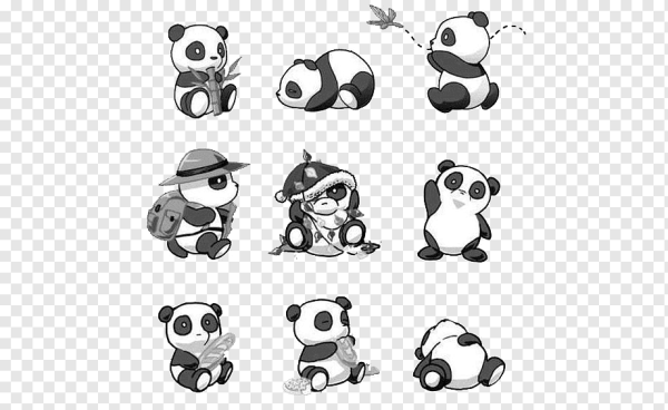 Маленькие рисунки панды