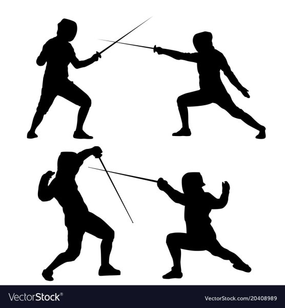 Силуэт фехтовальщика