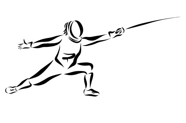 Фехтовальщик вектор