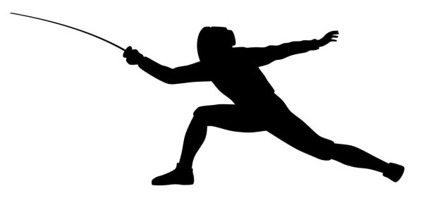 Силуэт спортсмена фехтование