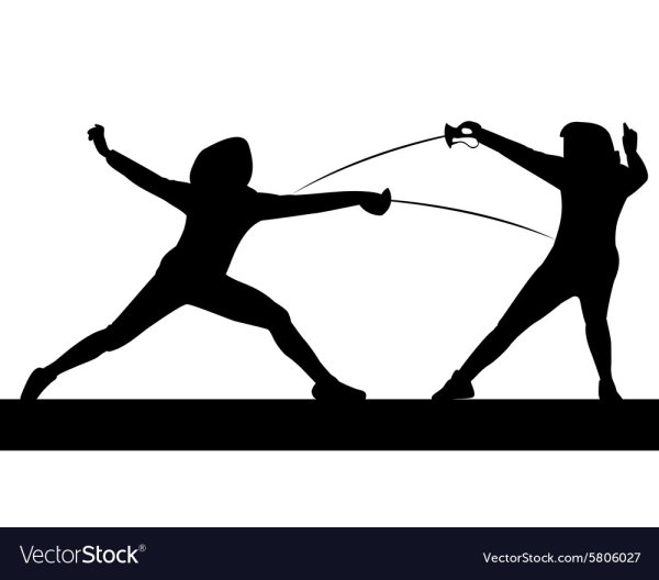 Надпись фехтование