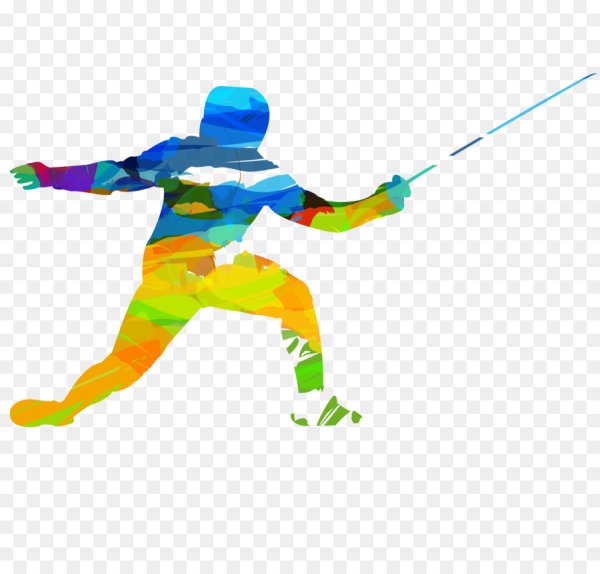 Фехтовальщик мультяшный