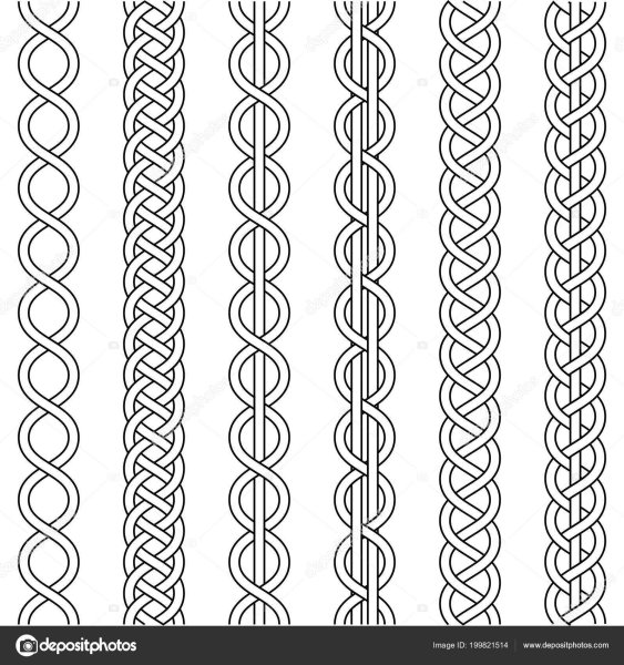 Орнамент косичка