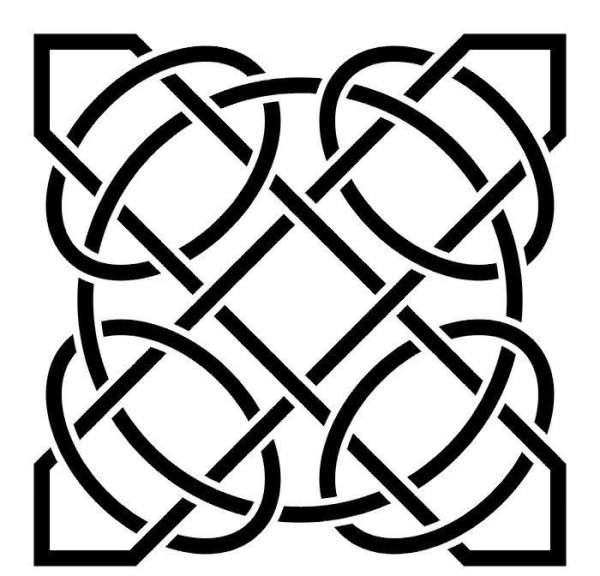 Трафарет геометрический узор