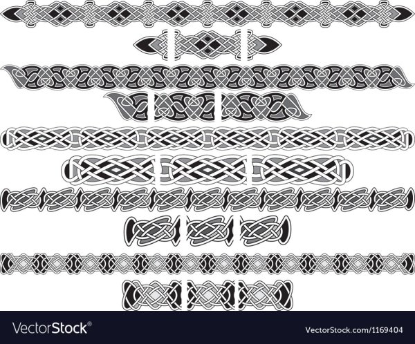 Кельтский узор бордюр