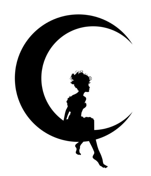 Луна силуэт